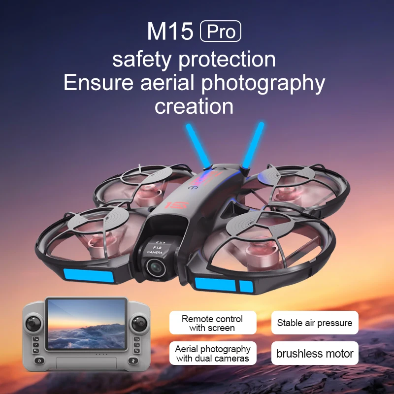 2026 New M15 FPV Drone with Sc - Drone Controller Screen review and price